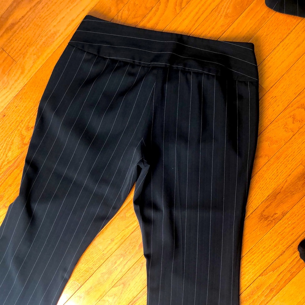 Women blazer and pant suit, Black with white stripes - Picture 7 of 7